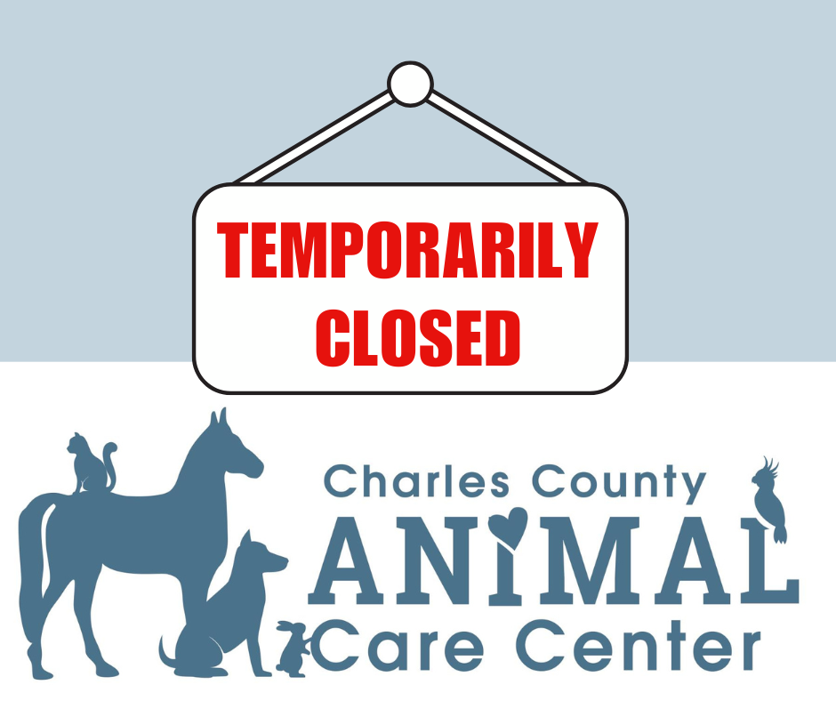 Animal Care Center Temporarily Closed Sign