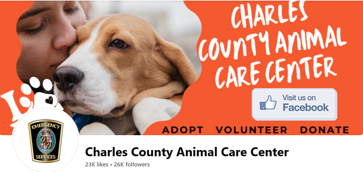 Animal Care Center Facebook Banner - visit us on Facebook