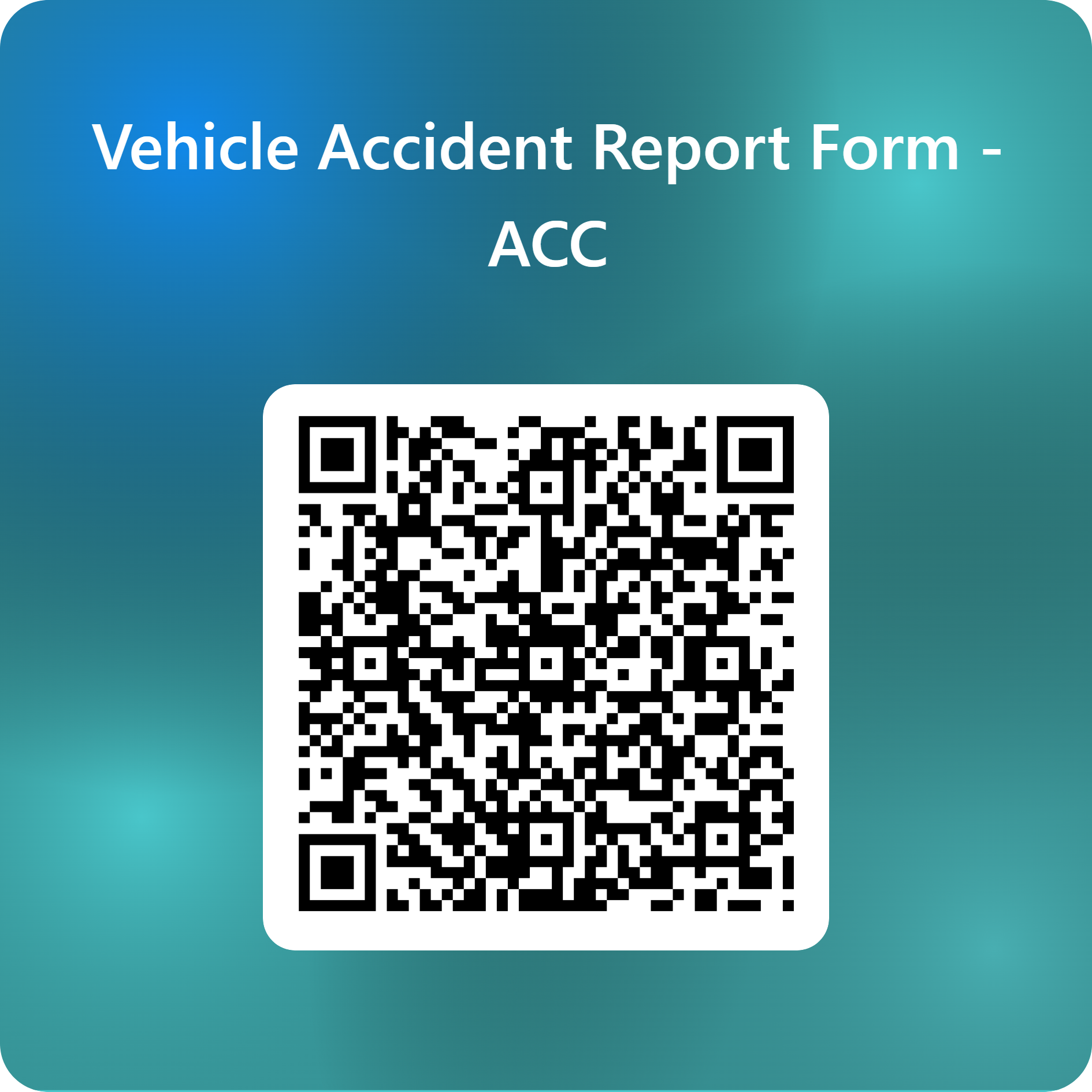 QRCode for Vehicle Accident Report Form - ACC