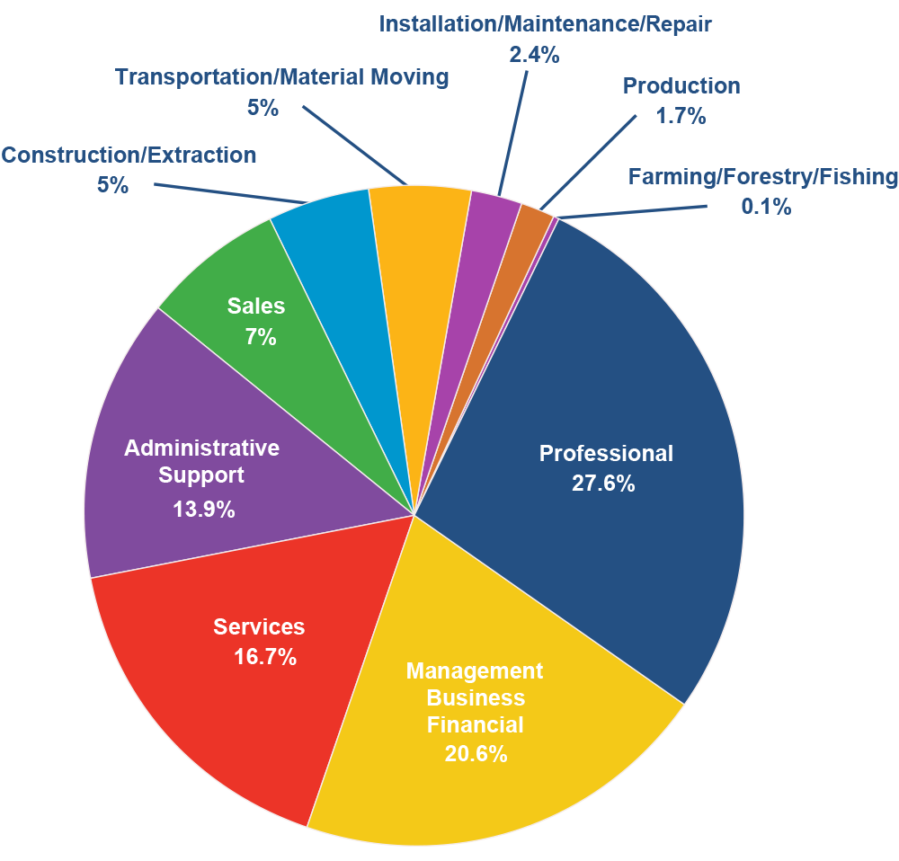 Key Industries pie chart