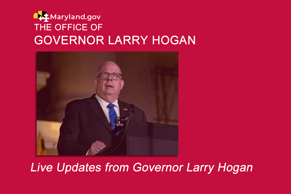 Live Updates from Gov Hogan