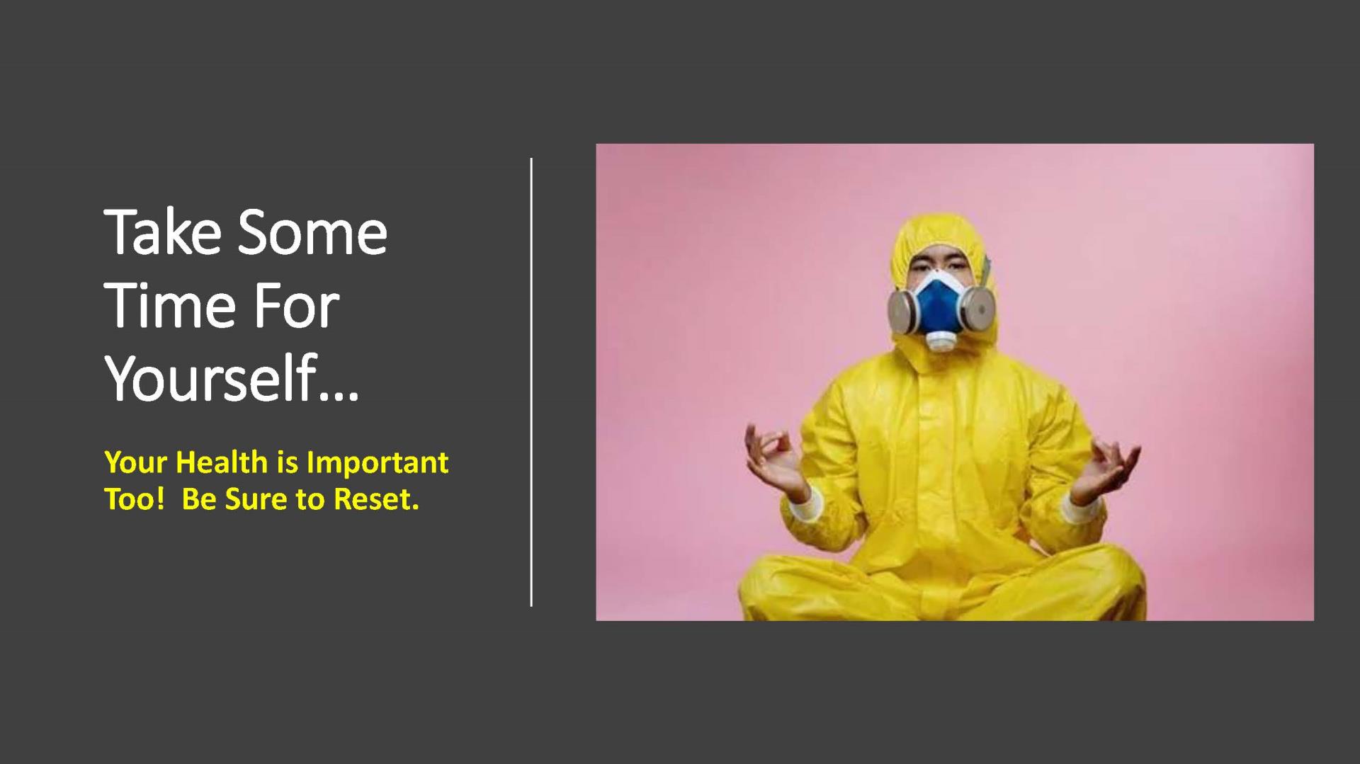 Take Some Time For Yourself PSA